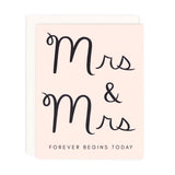 Mrs. and Mrs. Forever Card
