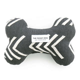 Modern Mud Cloth Dog Bone Squeaky Toy