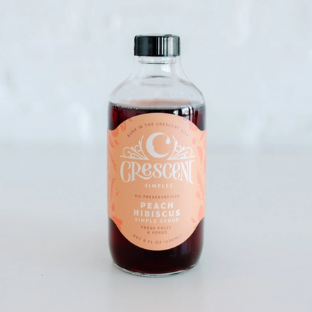 Peach Hibiscus Simple Syrup