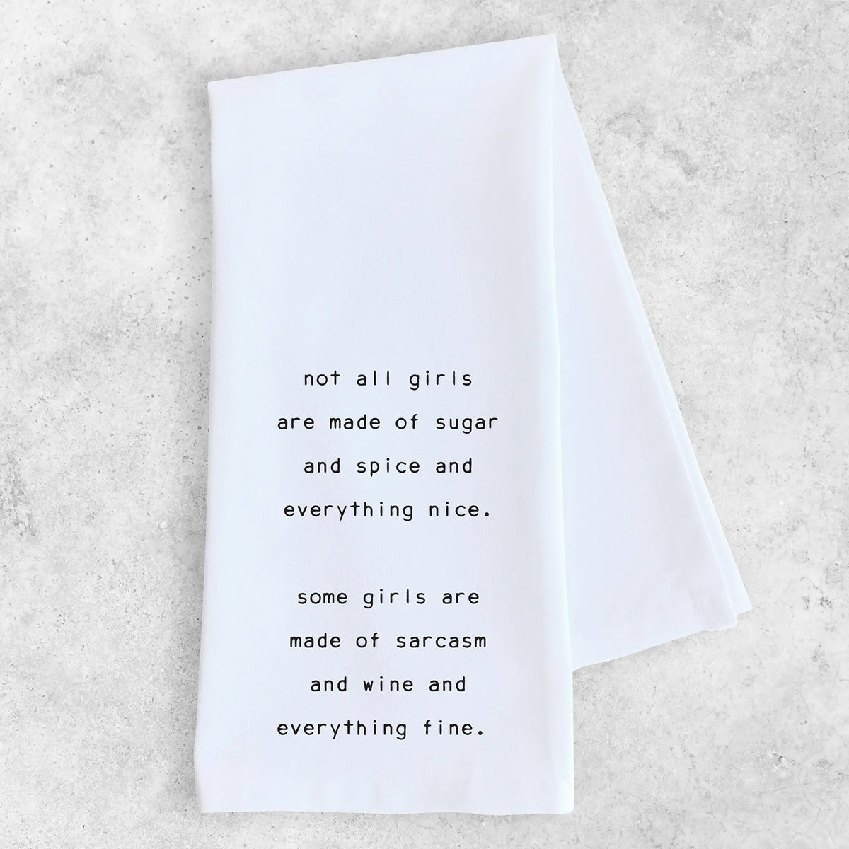 Sarcasm and Wine - Tea Towel