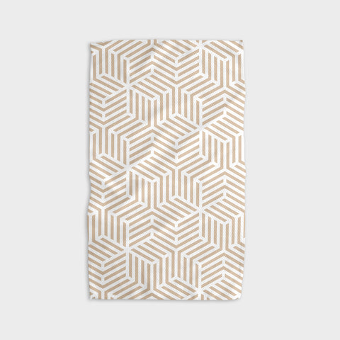 Stacked Cubes Kitchen Tea Towel