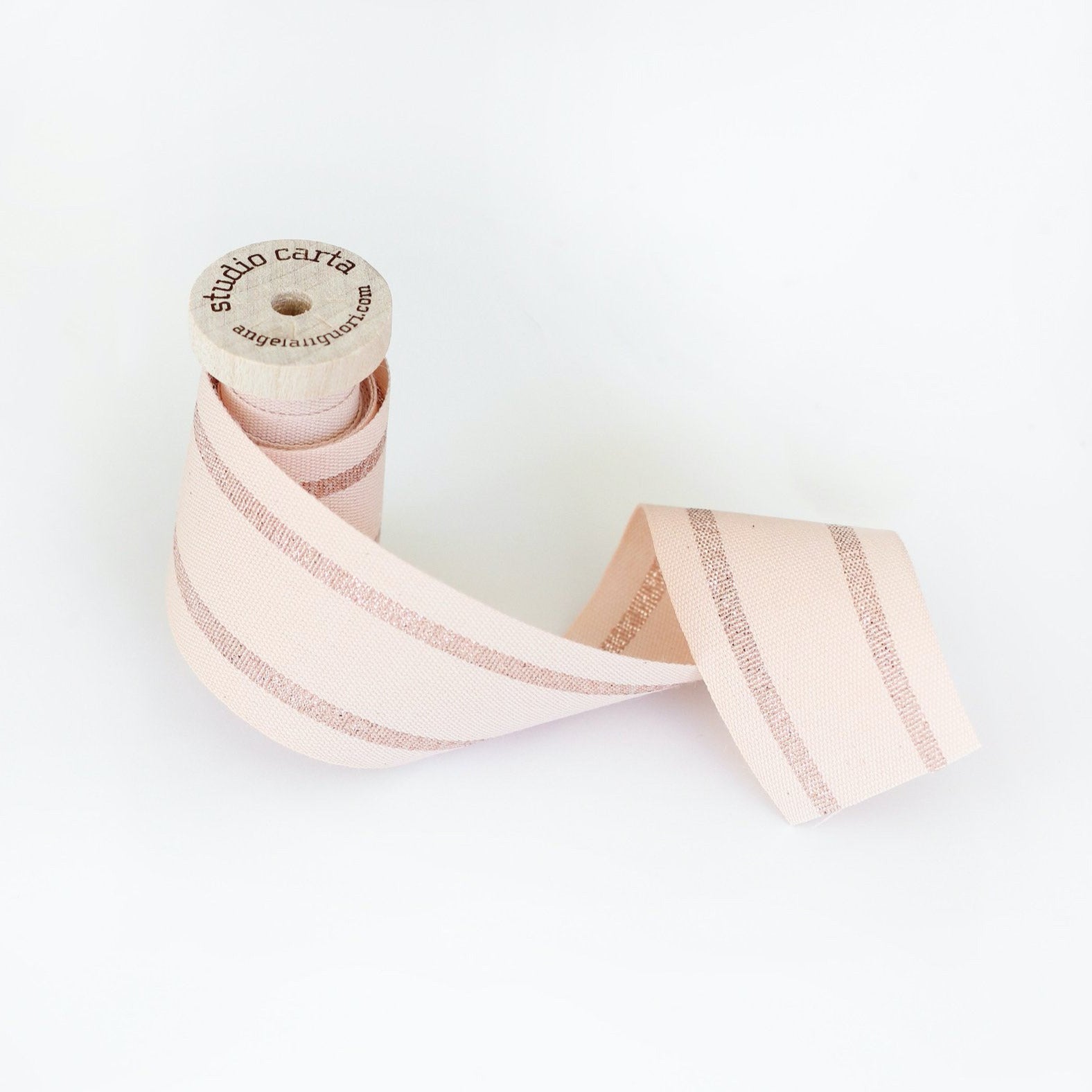 Striped Cotton Ribbon Spool