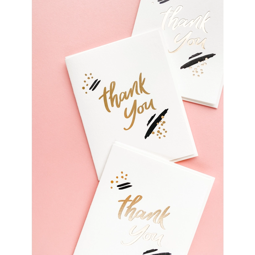 Thank You Paint - Letterpress + Foil Card
