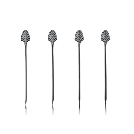 Warren Deco Cocktail Picks in Gunmetal
