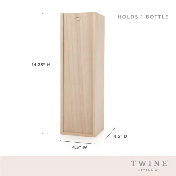 Single Bottle Wooden Wine Box