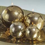 Antique Gold Ball Candle