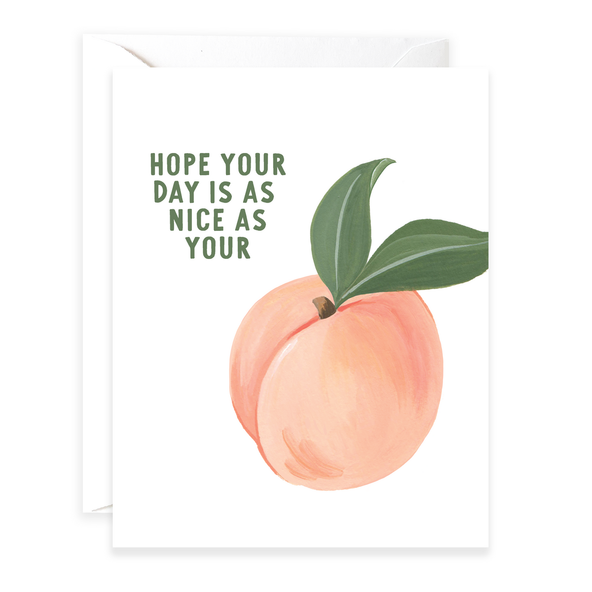 Nice Peach Greeting Card