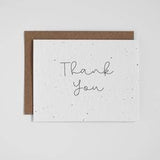 Cursive Thank You - Plantable Greeting Card