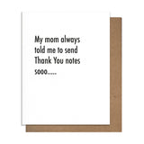 Mom Thanks Card