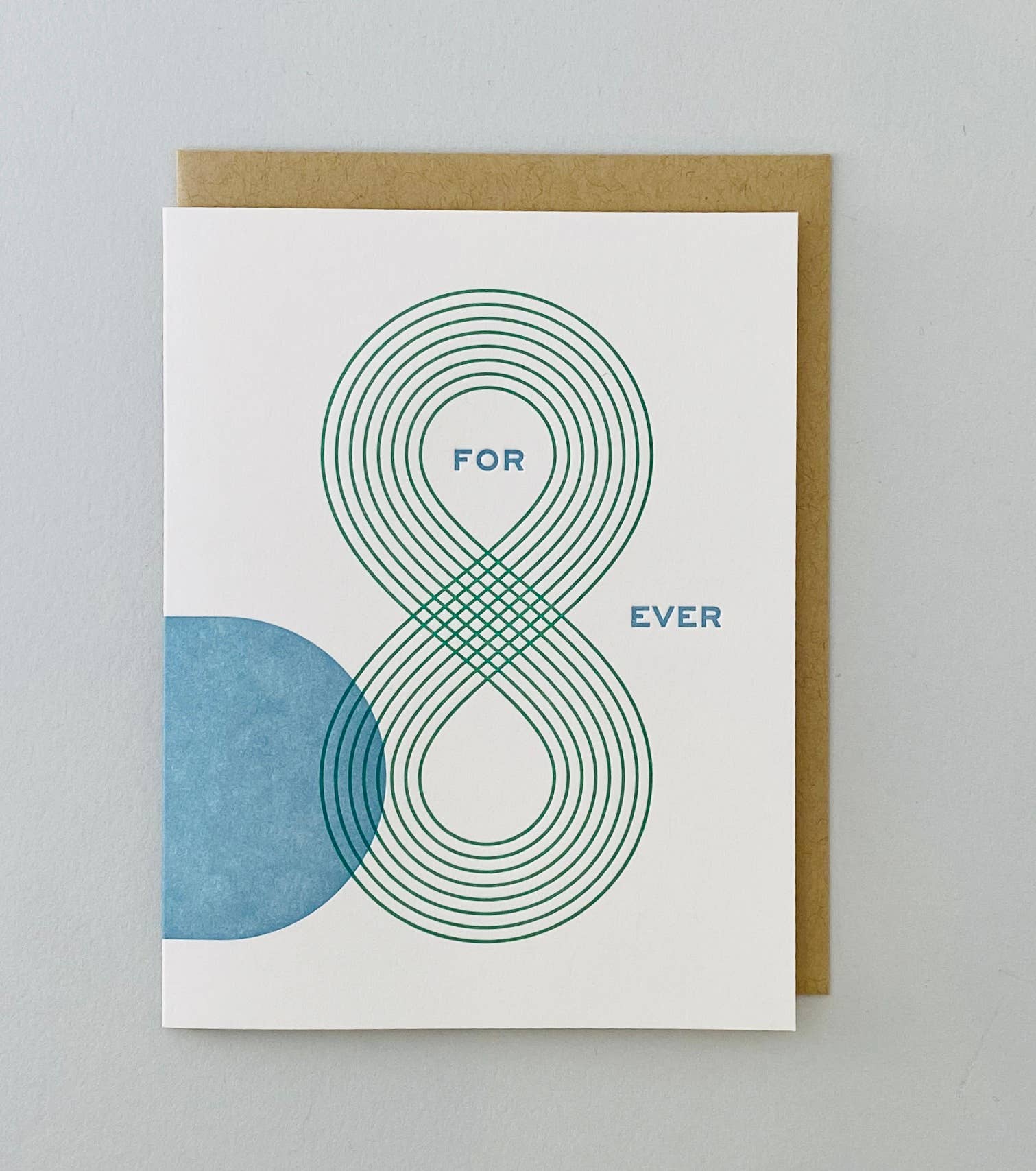 Forever Line Infinity Letterpress Card
