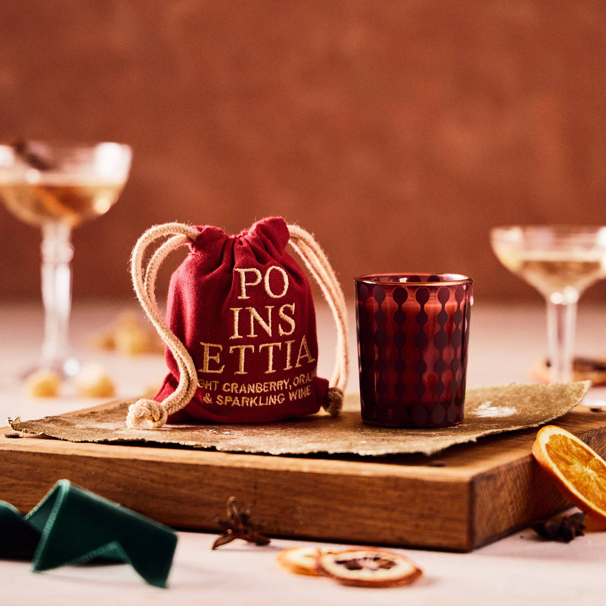 Rewined Poinsettia Candle 2.5 oz